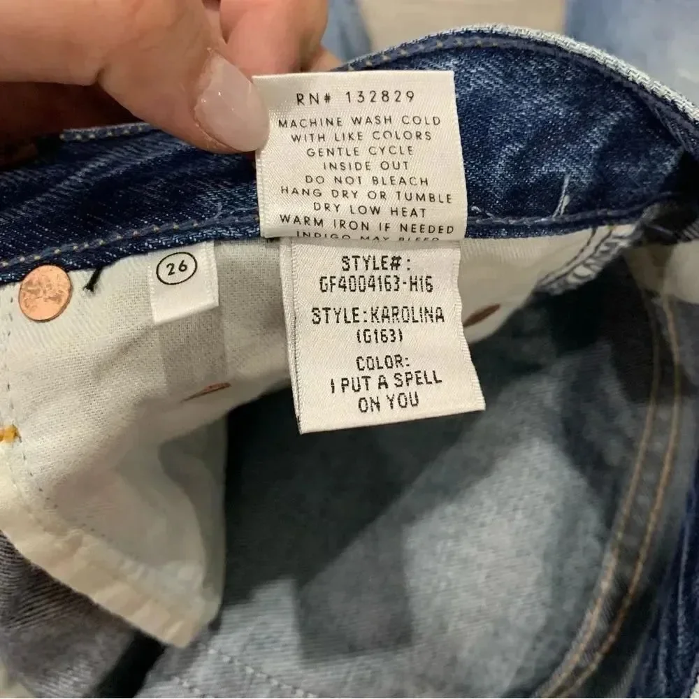 GRLFRND Karolina High-Rise Skinny Jean  in I Put  a Spell on you 26 NEW - Picture 9 of 10